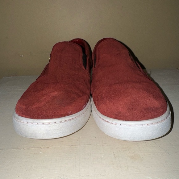 Prada Maroon Suede Red Leather Interior Slip on Loafers Men’s Sz 7 Rare - Picture 3 of 8